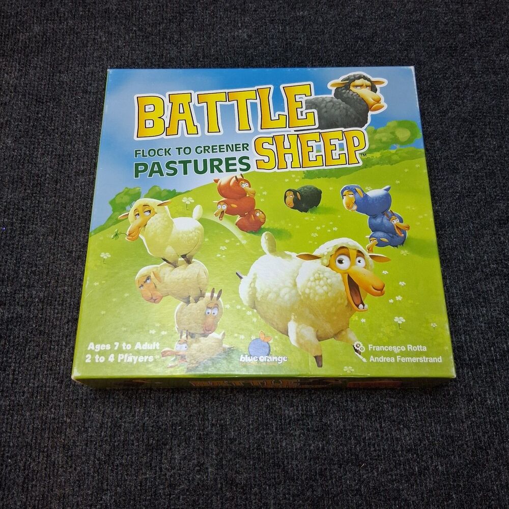 Battle Sheep Board Game Blue Orange 100% Complete Strategy Family Game 2014 CIB